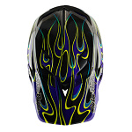 Downhill helma TroyLeeDesigns D4 Carbon Helmet MIPS Torched Black Purple 2025