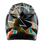 Downhill helma TroyLeeDesigns D4 Carbon Helmet MIPS Frames Black Gold 2025