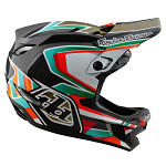 Downhill helma TroyLeeDesigns D4 Carbon Helmet MIPS Frames Black Gold 2025