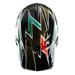 Downhill helma TroyLeeDesigns D4 Carbon Helmet MIPS Frames Black Gold 2025