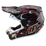 MX helma TroyLeeDesigns SE5 Carbon Helmet Torched Black Red 17221200