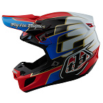 MX helma TroyLeeDesigns SE5 Composite Helmet Speed Red 2025