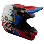 MX helma TroyLeeDesigns SE5 Composite Helmet Speed Red 2025