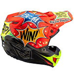 MX helma TroyLeeDesigns SE5 Composite Helmet Cosmic Explosion Red 2025
