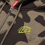 Pánská mikina TroyLeeDesigns Branded Zip Up Hoodie Olive Camo
