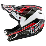 Integrální MTB helma TroyLeeDesigns D4 Polyacrylite Helmet MIPS Block Charcoal Red 2024