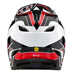 Integrální MTB helma TroyLeeDesigns D4 Polyacrylite Helmet MIPS Block Charcoal Red 2024