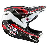Integrální MTB helma TroyLeeDesigns D4 Polyacrylite Helmet MIPS Block Charcoal Red 2024