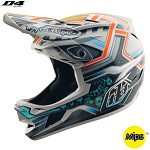 Downhill helma TroyLeeDesigns D4 Composite Helmet MIPS Lowrider Gray 2025
