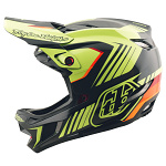 Integrální MTB helma TroyLeeDesigns D4 Polyacrylite MIPS Helmet Qualifier Black Yellow 2025
