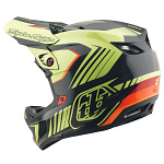 Integrální MTB helma TroyLeeDesigns D4 Polyacrylite MIPS Helmet Qualifier Black Yellow 2025