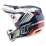 Integrální MTB helma TroyLeeDesigns D4 Polyacrylite MIPS Helmet Qualifier Blue White 2025