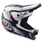 Integrální MTB helma TroyLeeDesigns D4 Polyacrylite MIPS Helmet Qualifier Blue White 2025