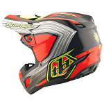 MX helma TroyLeeDesigns SE5 Composite Helmet Stripes Black Infra Red 2026