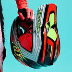 MX helma TroyLeeDesigns SE5 Composite Helmet Stripes Black Infra Red 2026