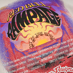 Pánská mikina TroyLeeDesigns X RedBull Rampage Valley Of Gods Pullover Hoodie Bone