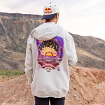 Pánská mikina TroyLeeDesigns X RedBull Rampage Valley Of Gods Pullover Hoodie Bone