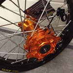 Sada kol HaanWheels KTM Adventure 790 / 890 - Excel Black 21x1,85 + 18x2,50 / Orange Hub