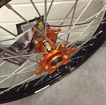 Sada kol HaanWheels KTM Adventure 790 / 890 - Excel Black 21x1,85 + 18x2,50 / Orange Hub