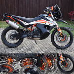 Sada kol HaanWheels KTM Adventure 790 - Excel Black 21x1,85 + 18x2,50 / Orange Hub