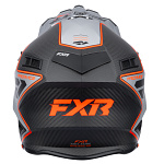 MX helma FXR Helium Carbon Helmet Orange Silver 2026