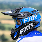MX helma FXR Helium MX Helmet Blue White 2026