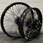 Sada kol HaanWheels Ducati DesertX - Excel Black 21x1,85 + 18x2,50 / Black Hub