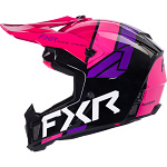 MX helma FXR Clutch Comp Helmet Black Razz 2026