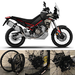 Sada kol HaanWheels Aprilia Tuareg 660 - Excel Black 21x1,85 + 18x2,50 / Black Hub