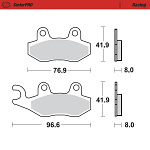 Brzdové destičky MotoMaster Brake Pads 919-11 Suzuki RM 87-95 + LTR Yamaha YZ 90-97 + YFZ450