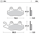 Brzdové destičky MotoMaster Brake Pads 919-21 Nitro Suzuki RM 87-95 + LTR Yamaha YZ 90-97 + YFZ450