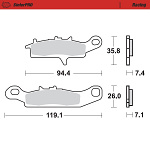 Brzdové destičky MotoMaster Brake Pads 953-11 Kawasaki KFX450/KFX700