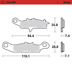 Brzdové destičky MotoMaster Brake Pads 954-11 Kawasaki KFX450/KFX700
