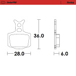 Brzdové destičky MotoMaster Brake Pads Racing 828-11 KTM SX50 24-..