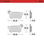 Brzdové destičky MotoMaster Brake Pads 946-11 KTM SX65 02-22 / SX85 04-11