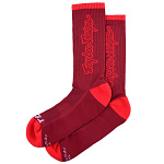 Cyklo ponožky TroyLeeDesigns Performance Sock Signature Oxblood