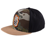 Dětská čepice TroyLeeDesigns Youth Peace Out SnapBack Hat Black Forest Camo