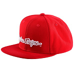 Dětská čepice TroyLeeDesigns Youth Signature SnapBack Hat Red White 