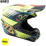 Dětská helma na motokros TroyLeeDesigns GP Pro MIPS Youth Segment Glo Yellow 2026