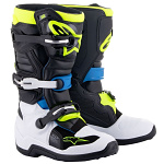 Dětské boty na motokros Alpinestars Tech 7S Black Blue Yellow Flo