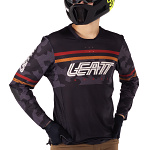Dětský dres na kolo Leatt MTB Gravity 4.0 Junior Jersey Black 2025