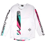 Dětský dres na kolo TroyLeeDesigns Youth Sprint Jersey Full Pull Chalk 2025
