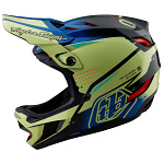 integrální helma na kolo TroyLeeDesigns D4 Composite Helmet MIPS Drip GloYellow 2025