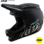 Downhill helma TroyLeeDesigns D4 Carbon Helmet MIPS Stealth Black 2025