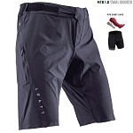 Kraťasy na kolo s vložkou Leatt MTB Trail 1.0 Shorts Black 2025