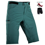 Kraťasy na kolo s vložkou Leatt MTB Trail 2.0 Shorts Teal 2025
