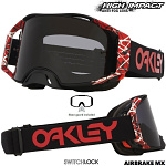 MX brýle Oakley Airbrake MX Red Eddiel Dark Grey 