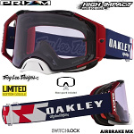 MX brýle Oakley Airbrake Prizm MX TroyLeeDesigns Red White Blue Stars Goggle