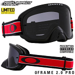 MX brýle Oakley OFrame 2.0 PRO MX Red Stripe Sexton