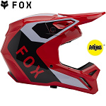 MX helma FOX V1 Lean Helmet Flo Red 2025